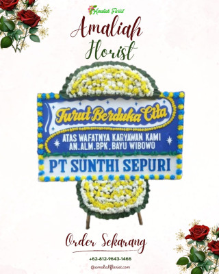Papan Bunga Duka di Muruk Rian